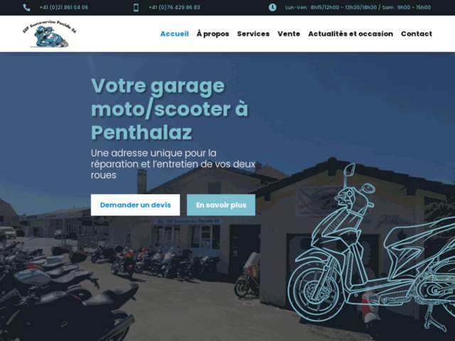 SSP Scooterservices Penthalaz SA - Garage pour motos et scooters