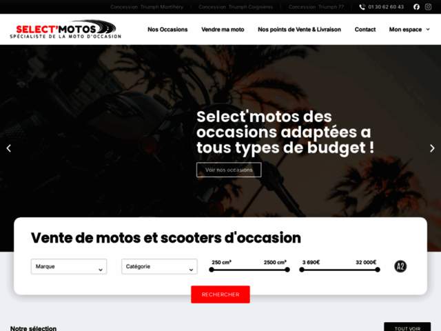 › Voir plus d'informations : Select'Motos