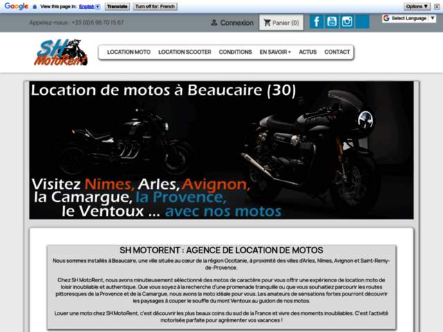 › Voir plus d'informations : SH MotoRent