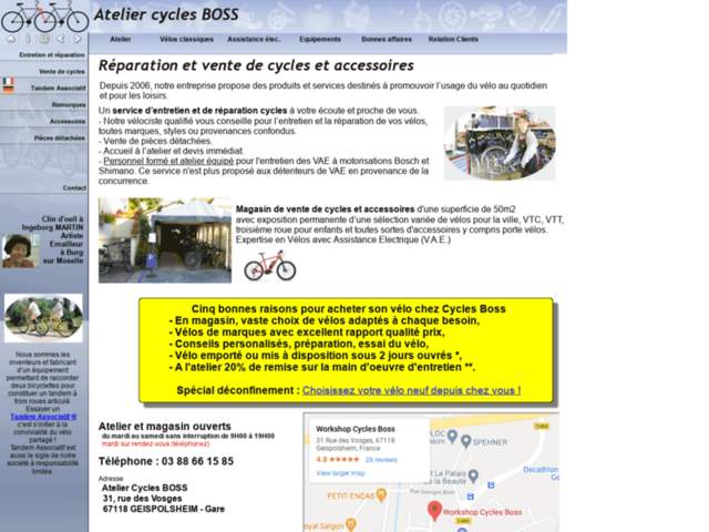 ATELIER CYCLES BOSS