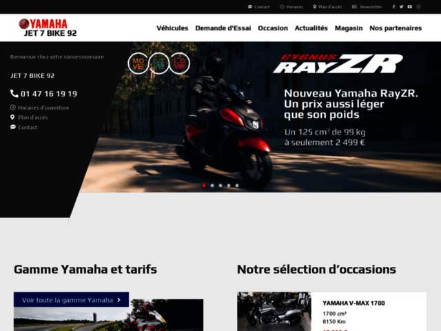 › Voir plus d'informations : JET 7 BIKE YAMAHA