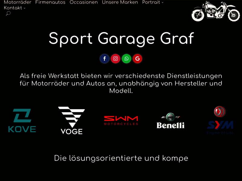 › Voir plus d'informations : Sportgarage Graf – Voge - Kove - SWM - SYM - Aargau