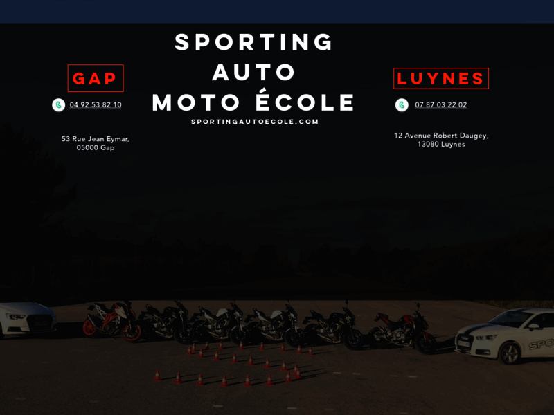 › Voir plus d'informations : Sporting Auto Moto Ecole