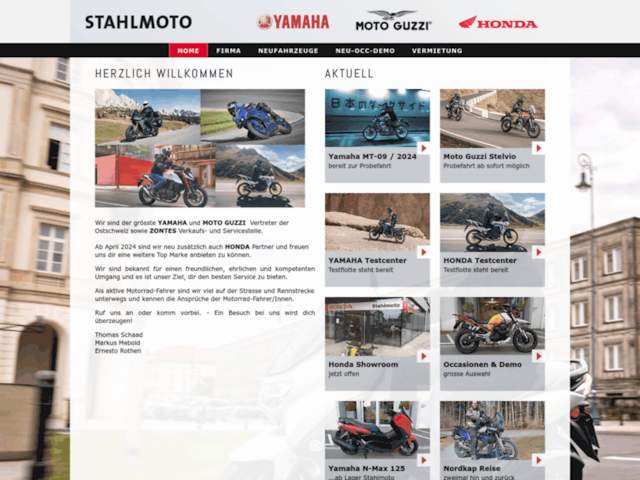 STAHLMOTO - Yamaha - Moto Guzzi - Honda - Zontes