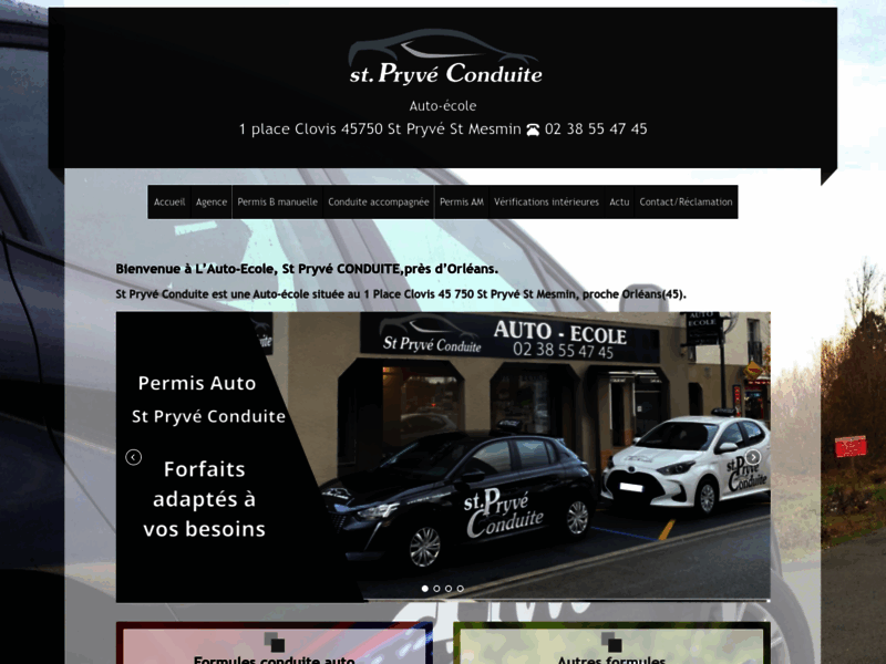 › Voir plus d'informations : Driving School St Pryvé Conduite