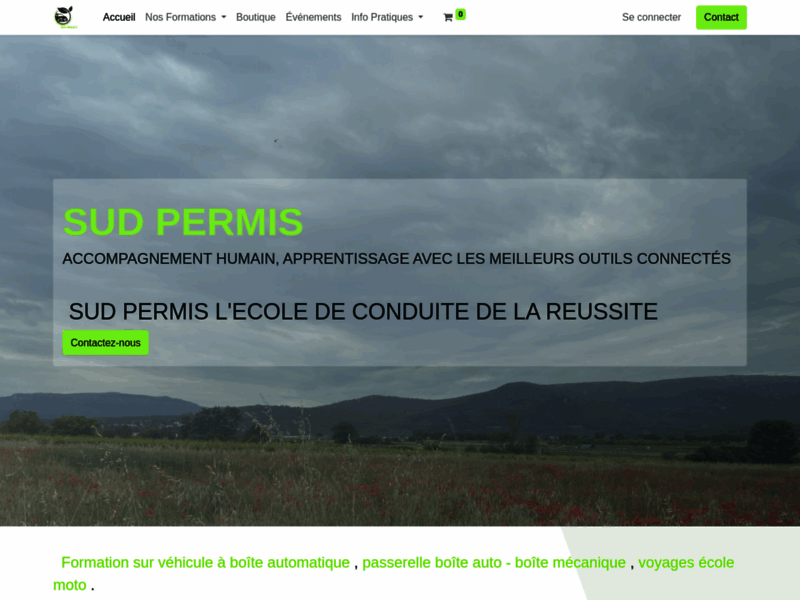 › Voir plus d'informations : Sud Permis