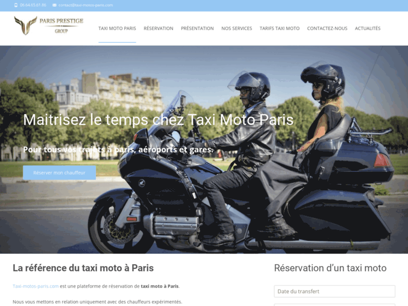 › Voir plus d'informations : Taxi moto paris
