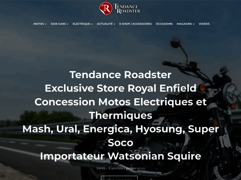 › Voir plus d'informations : Tendance Roadster Sud - Concession motos Royal Enfield et Mash Castres - Tarn