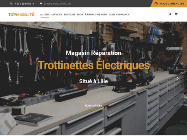 Top Mobilité: Magasin Vente réparation trottinette électrique, vélo électrique