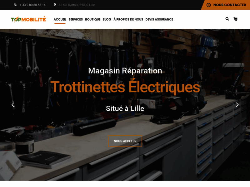 › Voir plus d'informations : Top Mobilité: Magasin Vente réparation trottinette électrique, vélo électrique