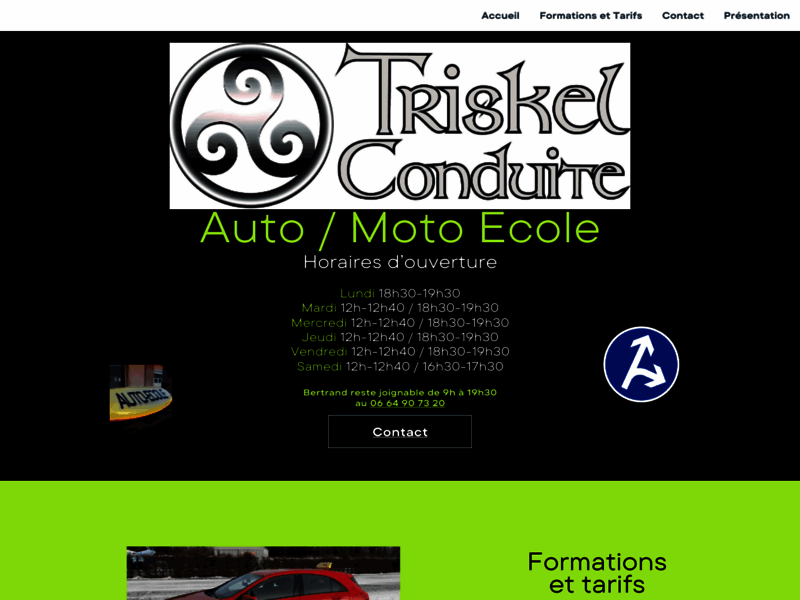 › Voir plus d'informations : Triskel Conduite