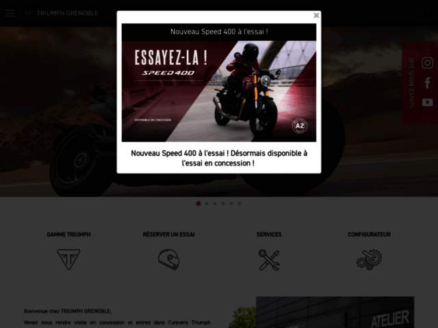 › Voir plus d'informations : TRIUMPH GRENOBLE