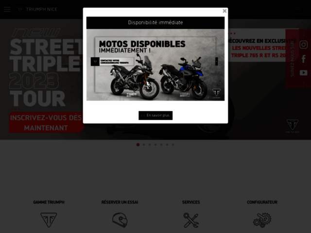 › Voir plus d'informations : Triumph Motorcycles Deschamps