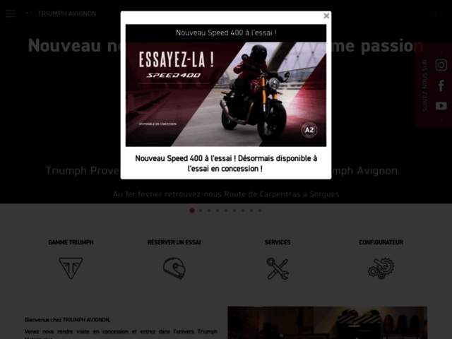 › Voir plus d'informations : Triumph Avignon