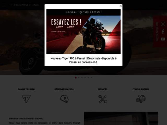 › Voir plus d'informations : Triumph Saint Etienne