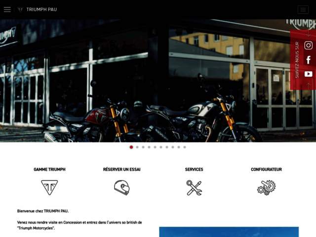 › Voir plus d'informations : Triumph Motorcycles - Pau