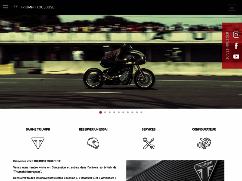 › Voir plus d'informations : Triumph Motorcycles - Toulouse