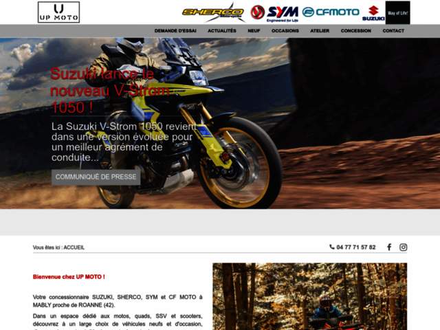 › Voir plus d'informations : up moto