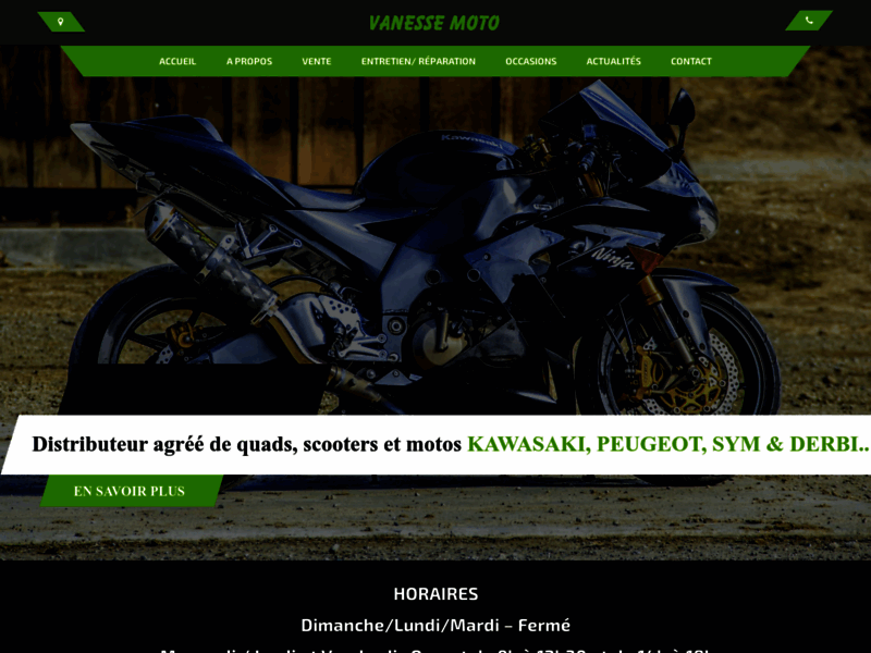 › Voir plus d'informations : Vanesse Moto - concessionnaire Kawasaki Wavre