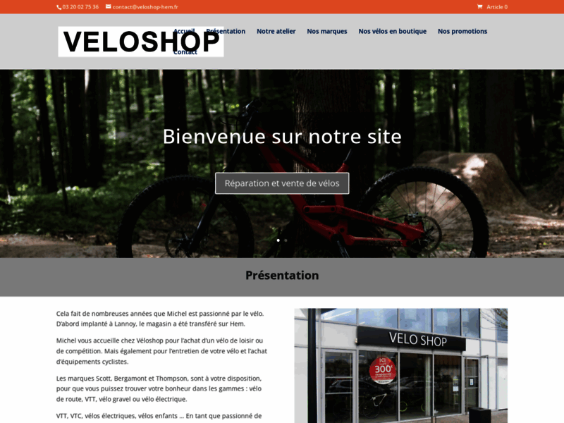 › Voir plus d'informations : Velo Shop