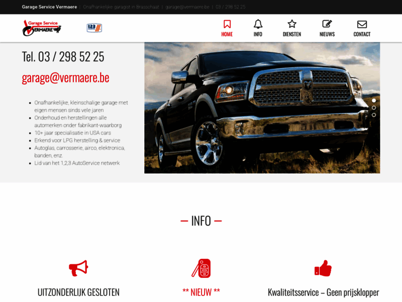 › Voir plus d'informations : Garage Service Vermaere - Brasschaat - 1,2,3 AutoService