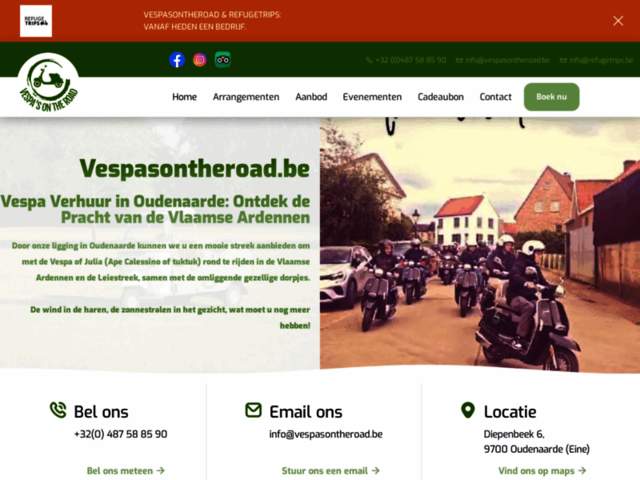 › Voir plus d'informations : Vespa's on the road