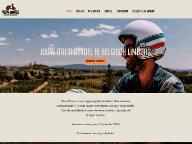 › Voir plus d'informations : Vespa Verhuur Lommel