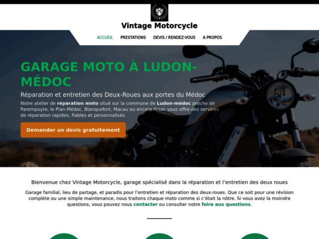 › Voir plus d'informations : Vintage Motorcycle