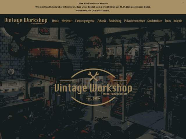 › Voir plus d'informations : Vintage Workshop GmbH Motorradwerkstatt