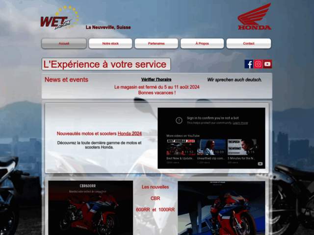 › Voir plus d'informations : Wet-Motos SA