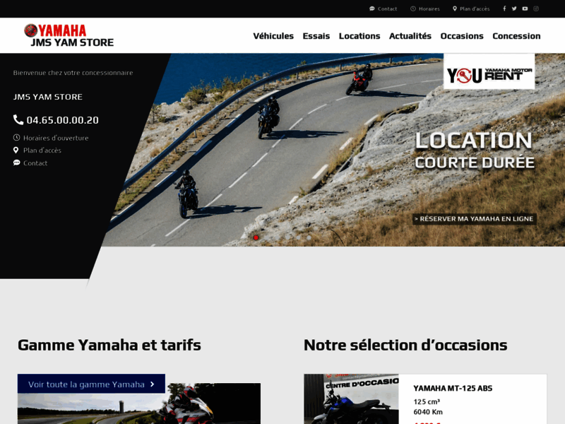› Voir plus d'informations : Yamaha moto - Avignon - JMS Yam Store