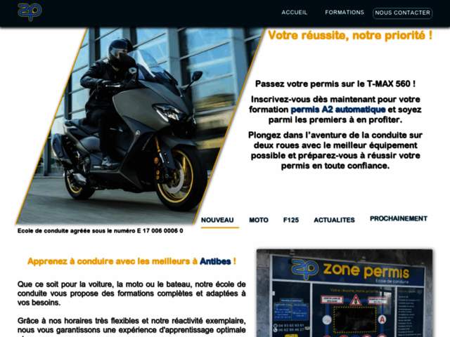 › Voir plus d'informations : Auto Moto Boat School : Zone Permis