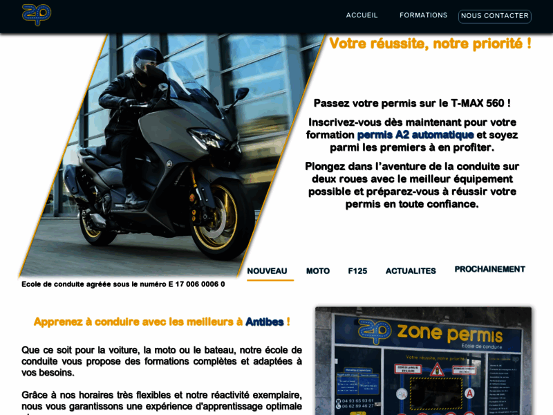 › Voir plus d'informations : Auto Moto Boat School : Zone Permis