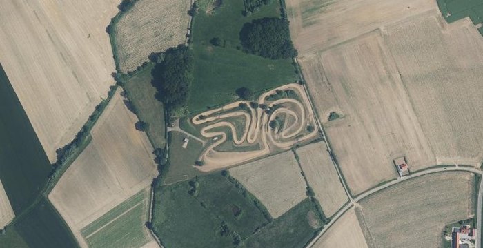 Vue aérienne Terrain Moto-Cross de Bailleul