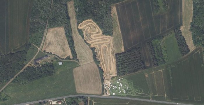 Vue aérienne Terrain Moto-Cross de Château Renard