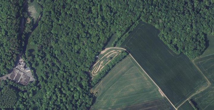 Vue aérienne Terrain Moto-Cross de Cutry