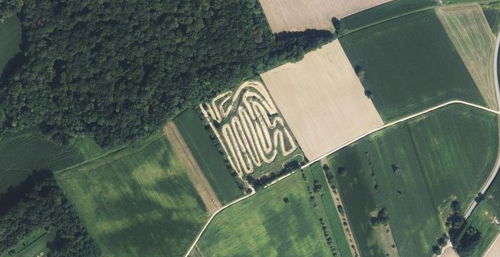 Vue aérienne Terrain Moto-Cross de Grentzingen