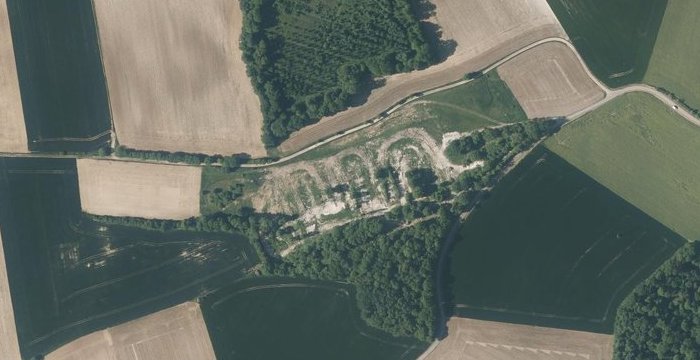 Vue aérienne Terrain Moto-Cross de Hardecourt-aux-Bois