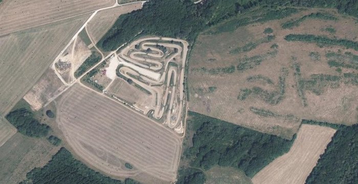 Vue aérienne Terrain Moto-Cross de la Valtoline à Verdun